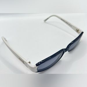 Vintage Jonathan Cate Black White Oval Sunglasses Frames Only